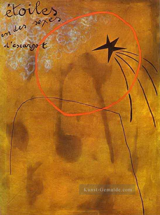Sterne in Schnecken Sexes Joan Miró Ölgemälde